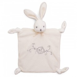 Doudou plat lapinou crème