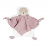 Doudou plat coton bio Ourson rose Doudou plat coton bio Ourson rose
