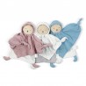 Doudou plat coton bio Ourson rose Doudou plat coton bio Ourson rose