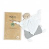 Doudou plat coton bio Ourson gris Doudou plat coton bio Ourson gris