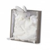 Doudou attache sucette plat Lapinou crème Doudou attache sucette plat Lapinou crème