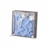 Doudou attache sucette plat Ourson bleu Doudou attache sucette plat Ourson bleu
