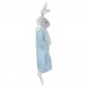 Doudou attache sucette plat Lapinou bleu ciel Doudou attache sucette plat Lapinou bleu ciel