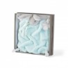 Doudou attache sucette plat Lapinou bleu ciel Doudou attache sucette plat Lapinou bleu ciel