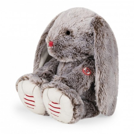 Peluche prestige lapin gris