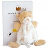 Doudou attache sucette ours petit roi Doudou attache sucette ours petit roi