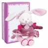 Doudou hochet Cerise le lapin rose Doudou hochet Cerise le lapin rose