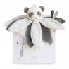 Doudou plat pétales Panda gris Doudou plat pétales Panda gris
