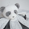 Doudou plat pétales Panda gris Doudou plat pétales Panda gris