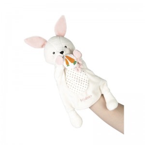 Peluche marionnette Robin le lapin