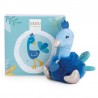 Doudou petit Paon bleu Doudou petit Paon bleu