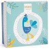 Doudou petit Paon bleu Doudou petit Paon bleu
