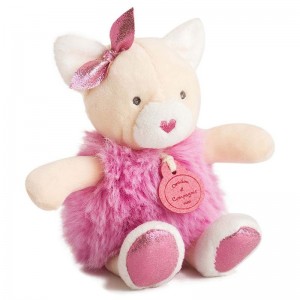 Doudou petit Chat rose