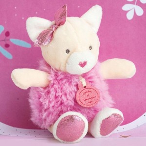 Doudou petit Chat rose