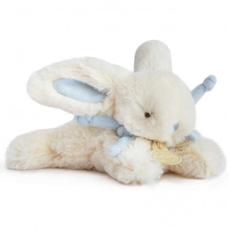 Doudou petit Lapin Bonbon bleu