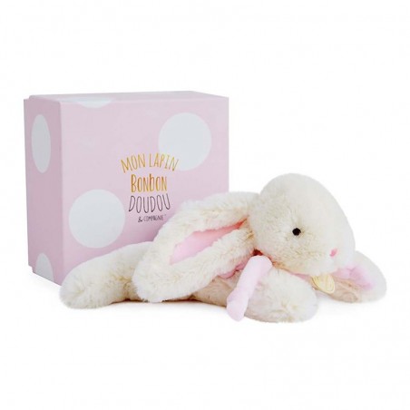 Doudou Lapin Bonbon rose