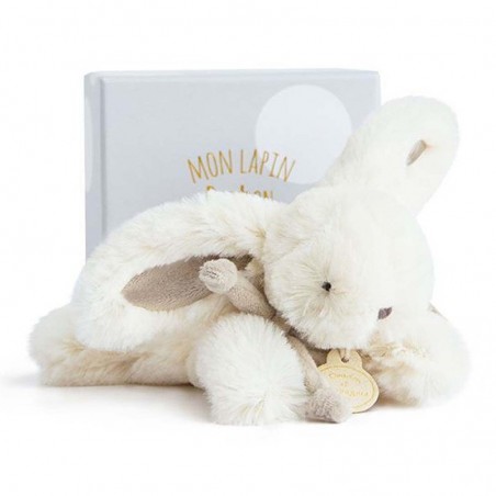 Doudou petit Lapin Bonbon taupe