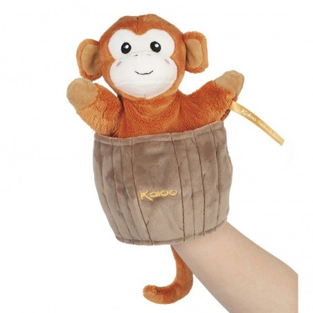 Peluche marionnette Cache-cache Jack le singe