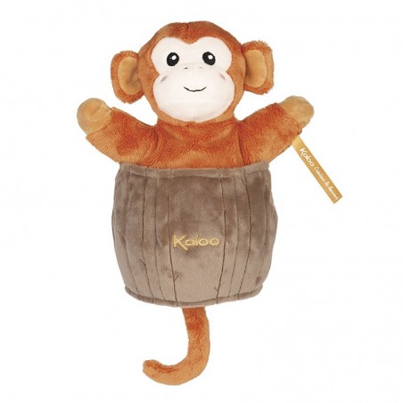 Peluche marionnette Cache-cache Jack le singe