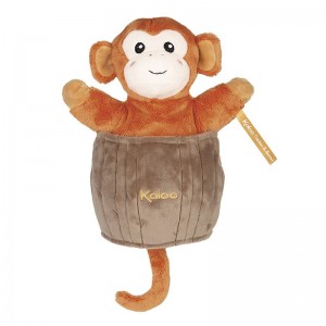 Peluche marionnette Cache-cache Jack le singe