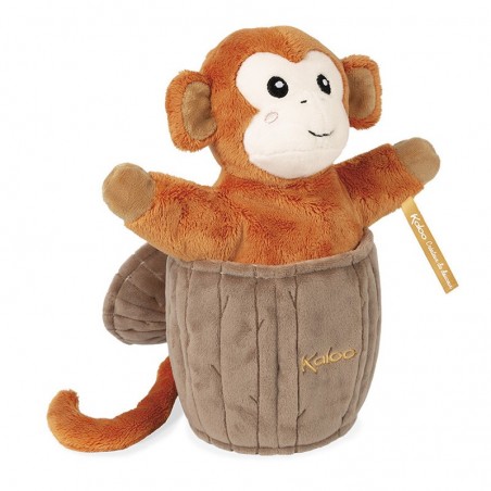 Peluche marionnette Cache-cache Jack le singe