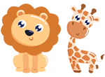 Peluche animaux de la savane